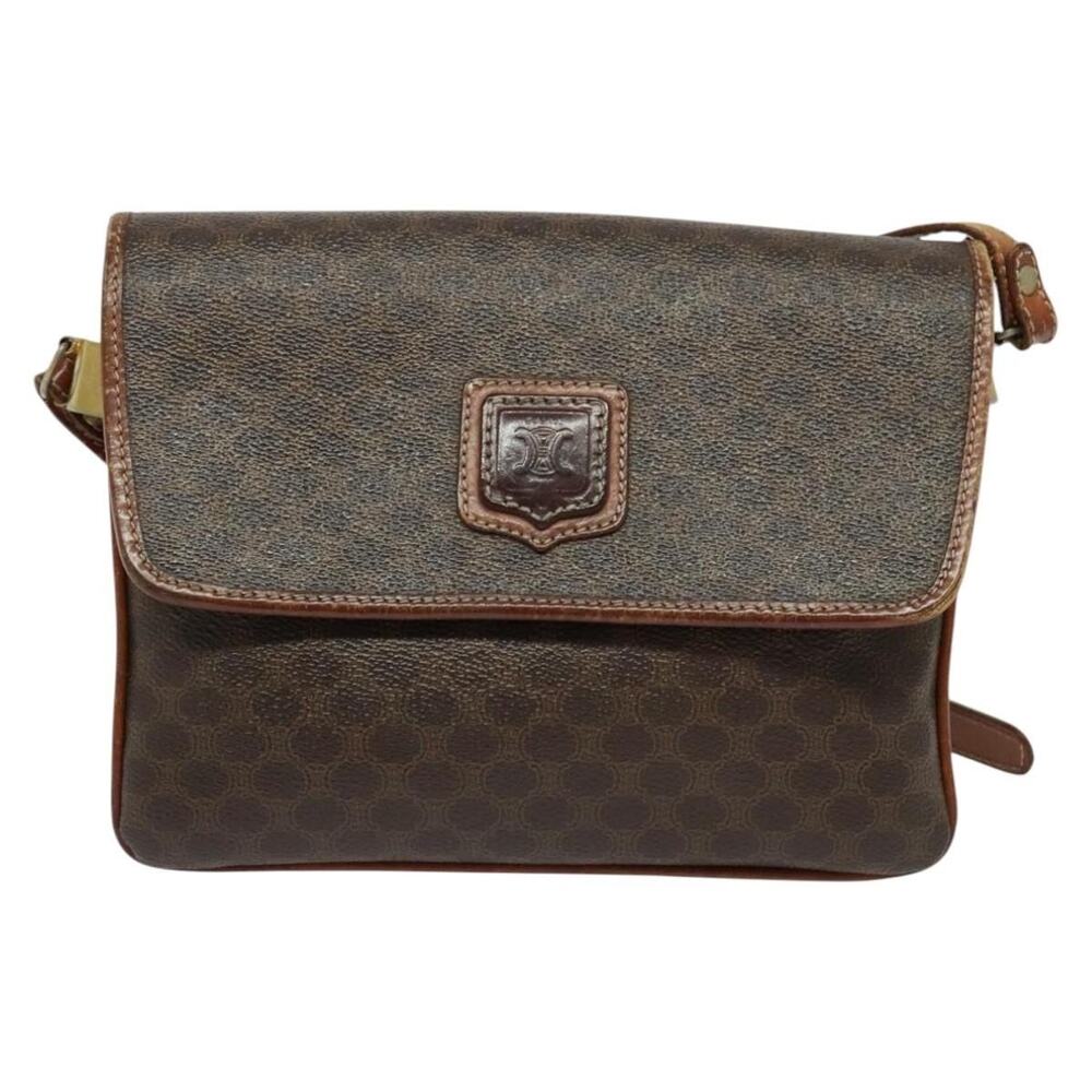 Celine Macadam Shoulder Bag Brown